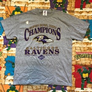 Baltimore Ravens Super Bowl Champions Shirt Large